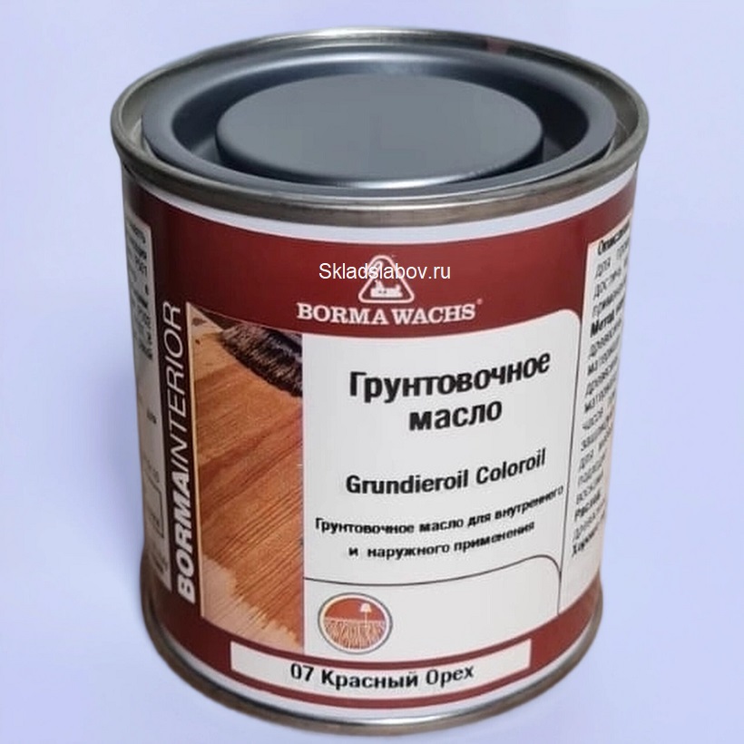BORMA WACHS, ГРУНТОВОЧНОЕ МАСЛО 07 КРАСНЫЙ ОРЕХ 0.125 Л. BORMA WACHS, ГРУНТОВОЧНОЕ МАСЛО 07 КРАСНЫЙ ОРЕХ 0.125 Л.